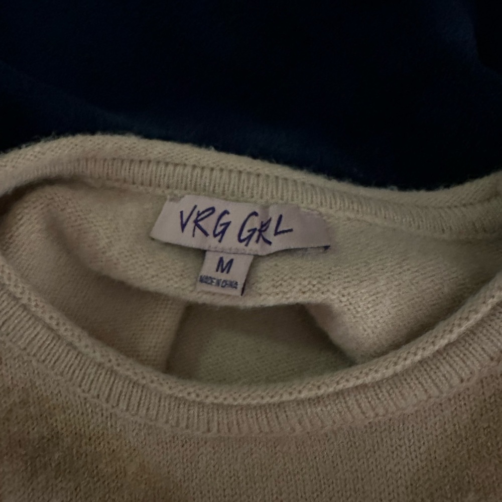 VERGE GIRL TAN SWIRL SWEATER - Picture 3 of 3
